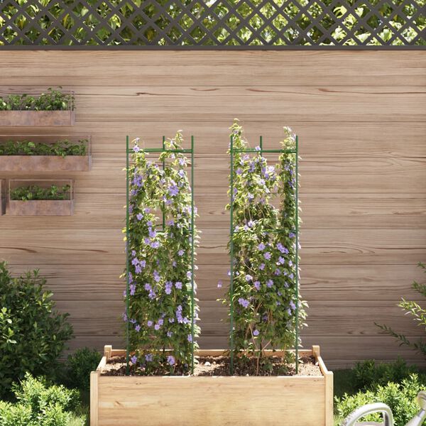 vidaXL Podpěrná klec pro rajčata 2 ks 116 cm ocel a PP