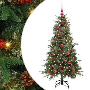 vidaXL Uměl&yacute; Skl&aacute;dac&iacute; V&aacute;nočn&iacute; Strom s stojanem Zelen&aacute; 120 cm PE a PVC