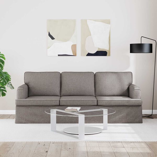 vidaXL Pohovka Taupe Celkov&eacute; rozměry: 201 x 80 x 85 cm (&Scaron; x H x V)