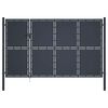 vidaXL Zahradn&iacute; br&aacute;na ocelov&aacute; 350 x 150 cm antracitov&aacute;