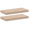 vidaXL Plovouc&iacute; police 2 ks 50 x 23,5 x 4 cm kompozitn&iacute; dřevo