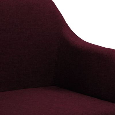 vidaXL Otočná kancelářská židle fialová textil