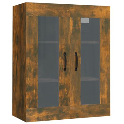 vidaXL Závěsná nástěnná skříňka kouřový dub 69,5 x 34 x 90 cm