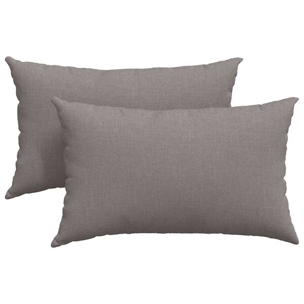 vidaXL Pohovkové polštáře 2 pcs Taupe 50 x 30 cm textil