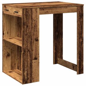vidaXL Barov&yacute; stůl old wood 102 x 70 x 103,5 cm kompozitn&iacute; dřevo