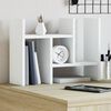 vidaXL Stoln&iacute; organiz&eacute;r b&iacute;l&yacute; 34,5 x 15,5 x 35,5 cm kompozitn&iacute; dřevo