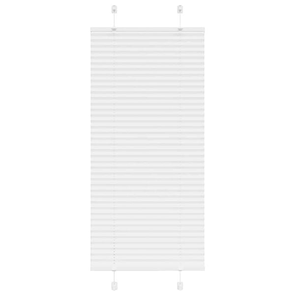 vidaXL Plisovan&aacute; roleta b&iacute;l&aacute; 60x150 cm &Scaron;&iacute;řka l&aacute;tky 59,4 cm Polyester