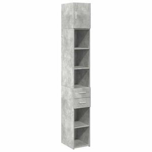 vidaXL &Uacute;ložn&aacute; skř&iacute;ňka betonově &scaron;ed&aacute; 30x42,5x225 cm kompozitn&iacute; dřevo