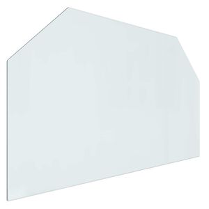vidaXL Skleněn&aacute; deska k krbu Transparentn&iacute; 100 x 60 cm Sklo