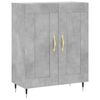 vidaXL Skř&iacute;ň highboard betonově &scaron;ed&aacute; 69,5x34x180 cm kompozitn&iacute; dřevo