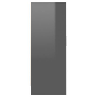 vidaXL Botník šedý s vysokým leskem 60 x 35 x 92 cm dřevotříska