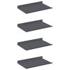 vidaXL Plovouc&iacute; police N&aacute;stěnn&yacute; 4 pcs Antracit 30 x 18 x 2,5 cm Ocel