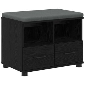 vidaXL Chodbičkov&aacute; lavice Čern&yacute; Dub 60 x 38 x 46 cm