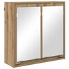 vidaXL Koupelnov&aacute; zrcadlov&aacute; skř&iacute;ň Artisanov&yacute; dub 60 x 20 x 60 cm