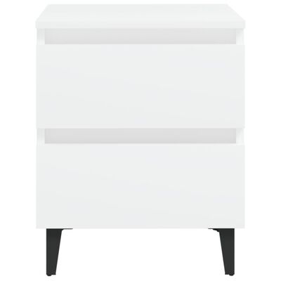 vidaXL Noční stolek bílý 40 x 35 x 50 cm dřevotříska