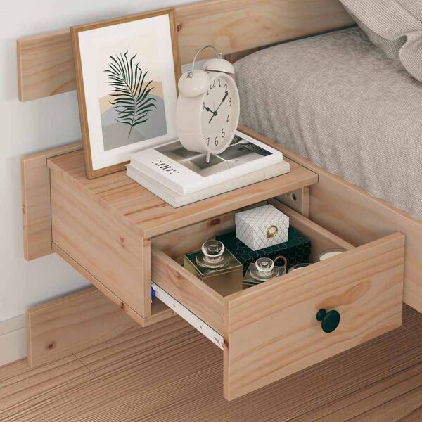 vidaXL R&aacute;m postele s čelo Hněd&aacute; 75 x 190 cm Masivn&iacute; borov&eacute; dřevo