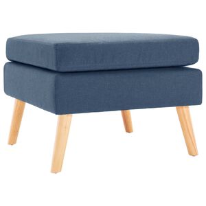 vidaXL Podnožka modr&aacute; textil