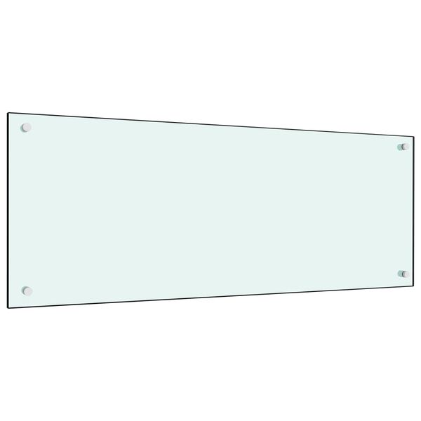 vidaXL Kuchyňsk&yacute; panel b&iacute;l&yacute; 100 x 40 cm tvrzen&eacute; sklo