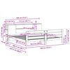 vidaXL Postel bez matrace 180 x 200 cm masivn&iacute; borovice