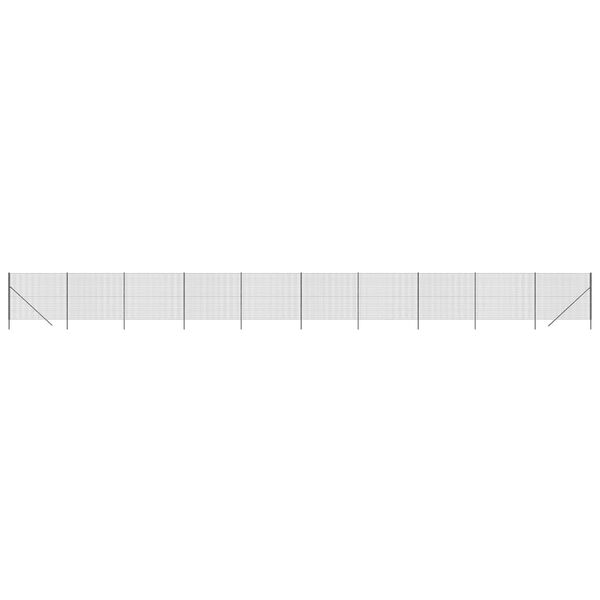 vidaXL Drátěný plot antracitový 1,8 x 25 m pozinkovaná ocel