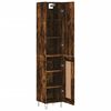 vidaXL Skř&iacute;ň highboard kouřov&yacute; dub 34,5 x 34 x 180 cm kompozitn&iacute; dřevo