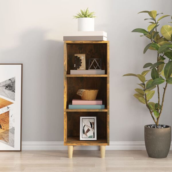 vidaXL Příborník kouřový dub 34,5 x 32,5 x 90 cm kompozitní dřevo