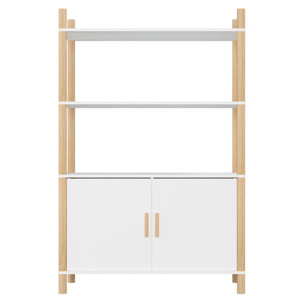 vidaXL Skříň highboard bílá 80x40x121 cm kompozitní dřevo