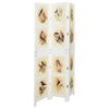 vidaXL Romdivider Panel B&iacute;l&aacute; 106 x 165 cm MDF