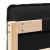 vidaXL Čalouněn&eacute; čelo postele s čelo Přirozen&aacute; a čern&aacute; 150 cm
