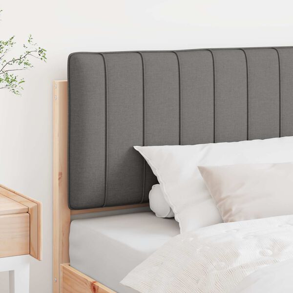 vidaXL Čalouněn&eacute; čelo postele s čelo Hněd&aacute; a světle &scaron;ed&aacute; 100 cm