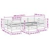 vidaXL 7d&iacute;ln&aacute; zahradn&iacute; sedac&iacute; souprava masivn&iacute; dřevo douglasky