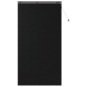 vidaXL Venet &scaron;koln&iacute; žaluzie Čern&aacute; 140 x 250 cm 35 mm Masivn&iacute; paulovnie