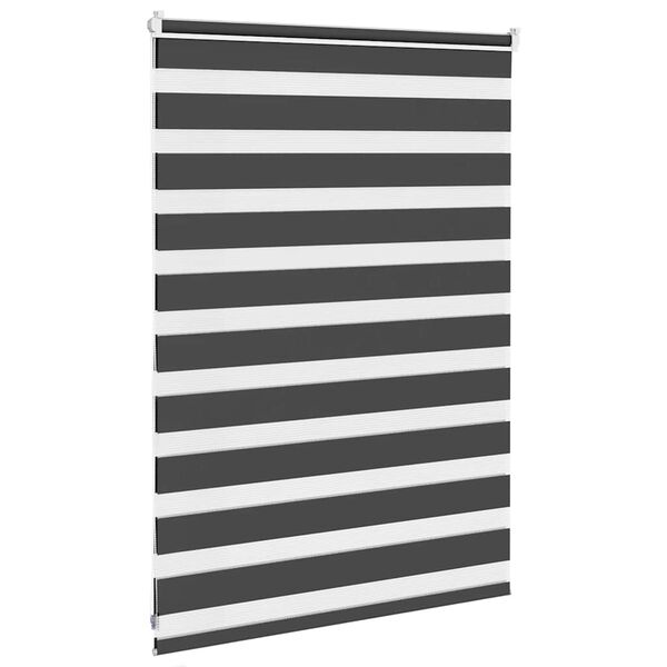 vidaXL Zebra roleta čern&aacute; 100x100 cm &scaron;&iacute;řka l&aacute;tky 95,9 cm polyester