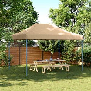 vidaXL Skl&aacute;dac&iacute; party stan pop-up b&eacute;žov&yacute; 410 x 279 x 315 cm
