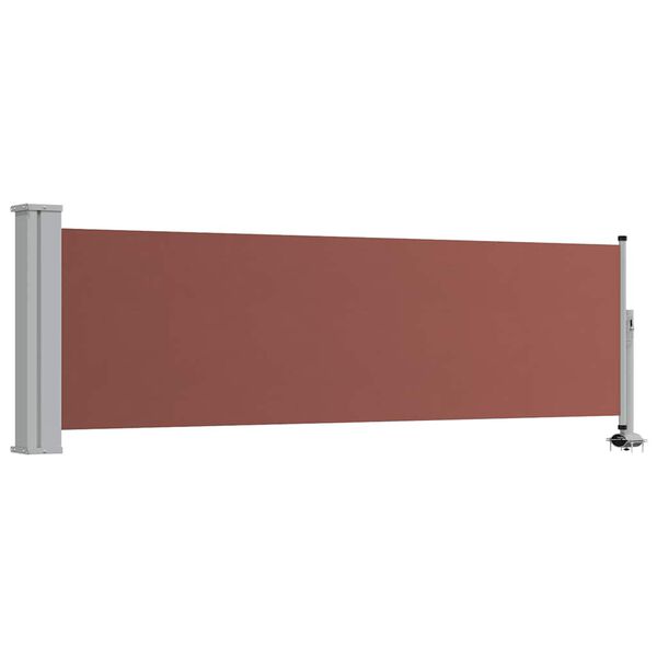 vidaXL Zatahovac&iacute; bočn&iacute; mark&yacute;za / z&aacute;stěna na terasu 80 x 300 cm hněd&aacute;