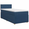 vidaXL Postel boxspring s matrac&iacute; s čelo Modr&aacute; 100 x 200 cm Textil
