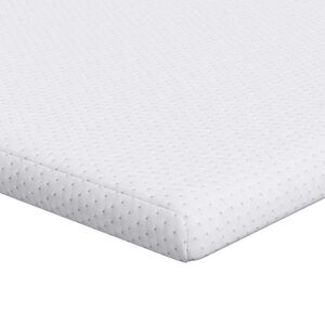 vidaXL Topper na matraci B&iacute;l&aacute; 80 x 200 cm Jacquardov&aacute; tkanina