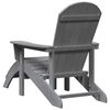 vidaXL Adirondack židle Světle &scaron;ed&aacute; 82 x 74 x 92 cm HDPE