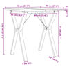 vidaXL Jídelní stůl s Y rámem 70 x 70 x 75,5 cm borové dřevo a ocel