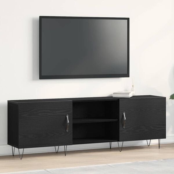 vidaXL Sestava TV skř&iacute;něk Čern&yacute; dub 150 x 30 x 50 cm kompozitn&iacute; dřevo