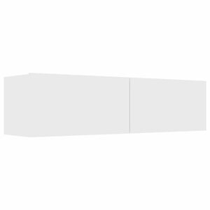 vidaXL TV stolek b&iacute;l&yacute; 120x30x30 cm kompozitn&iacute; dřevo