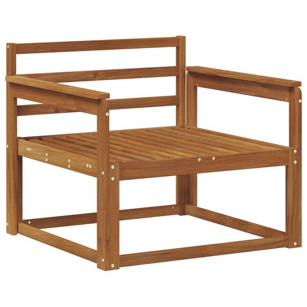 vidaXL Venkovn&iacute; středn&iacute; pohovka Masivn&iacute; ak&aacute;tov&eacute; dřevo Př&iacute;rodn&iacute;