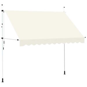 vidaXL Ručně zatahovac&iacute; mark&yacute;za 300 cm kr&eacute;mov&aacute;
