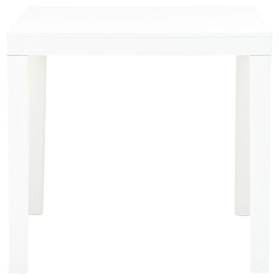 vidaXL Zahradní stůl bílý 78 x 78 x 72 cm plast