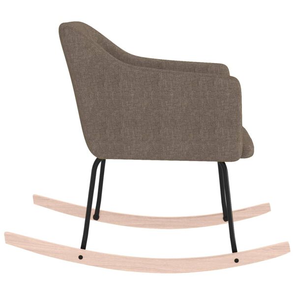 vidaXL Houpac&iacute; křeslo taupe textil