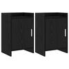 vidaXL Nočn&iacute; stolky 2 pcs Čern&yacute; dub 40 x 30 x 60 cm Kompozitn&iacute; dřevo