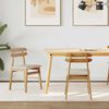 vidaXL Jídelní židle 2 pcs Přirozená a světlá Masivní dřevo