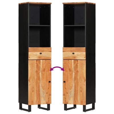 vidaXL 3dílná koupelnová sestava masivní akáciové dřevo