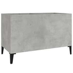 vidaXL Skř&iacute;ňka na LP desky betonově &scaron;ed&aacute; 74,5x38x48cm kompozitn&iacute; dřevo