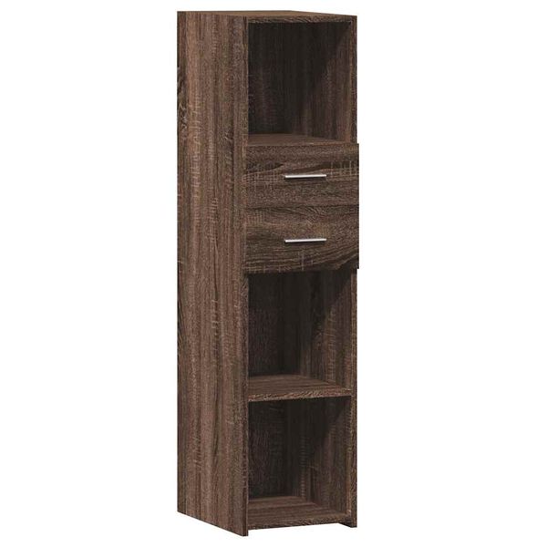 vidaXL Skř&iacute;ň highboard hněd&yacute; dub 30 x 42,5 x 124 cm kompozitn&iacute; dřevo